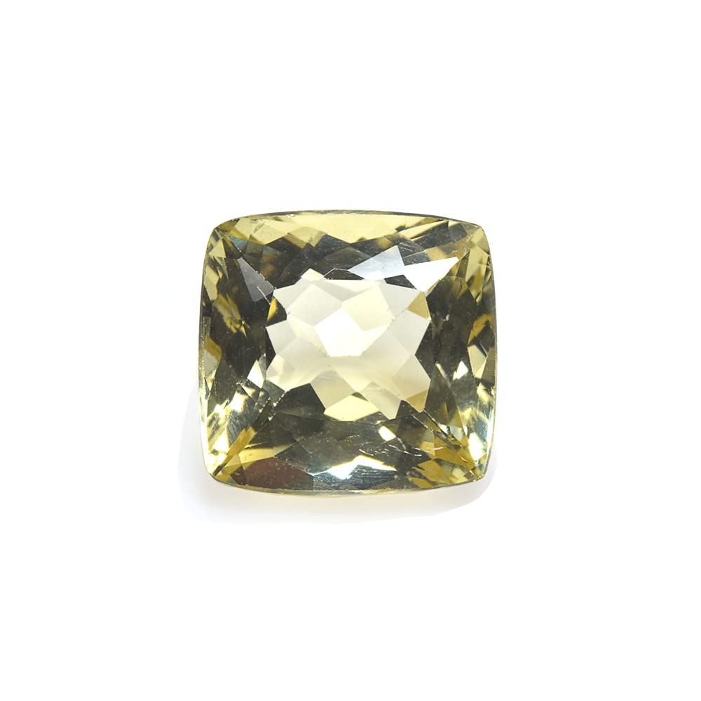 (premium stone gallery) ヘリオドール（クッションカット）1粒 3ct #T2087 Amazon | [premium stone gallery] ヘリオドール（クッションカット）1